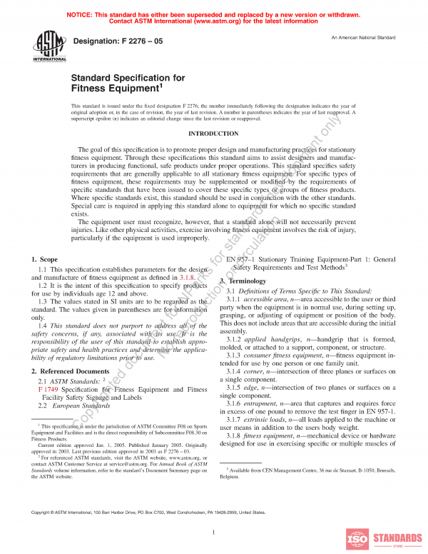 ASTM F2276 WG:05 PDF