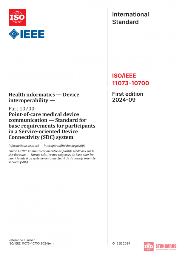 ISO/IEEE 11073-10700:2024 PDF
