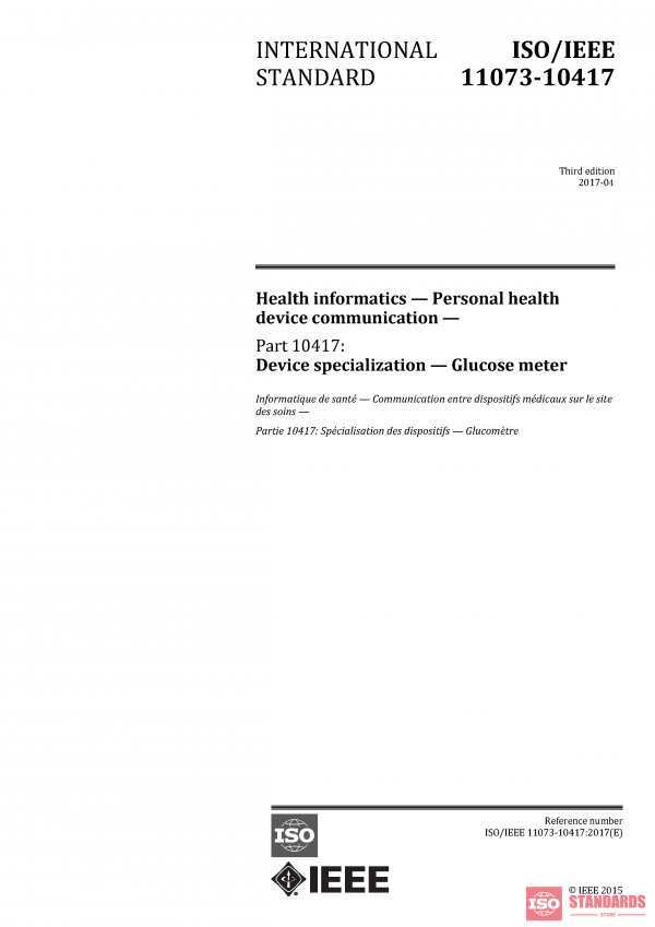 ISO/IEEE 11073-10417:2017 PDF