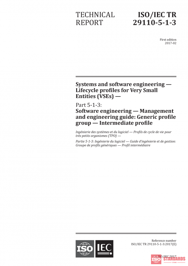 ISO/IEC TR 29110-5-1-3:2017 PDF