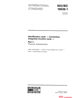 ISO/IEC 10536-1:1992 PDF