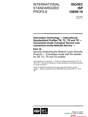ISO/IEC ISP 10609-16:1998 PDF
