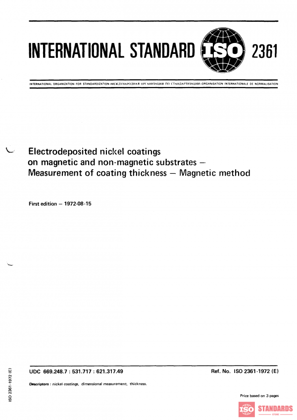 ISO 2361:1972 PDF