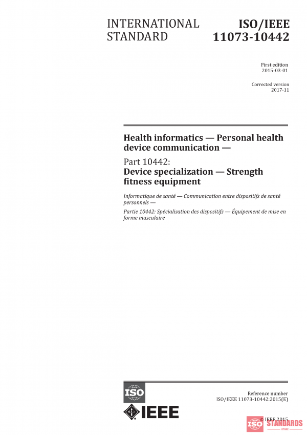 ISO/IEEE 11073-10442:2015 PDF