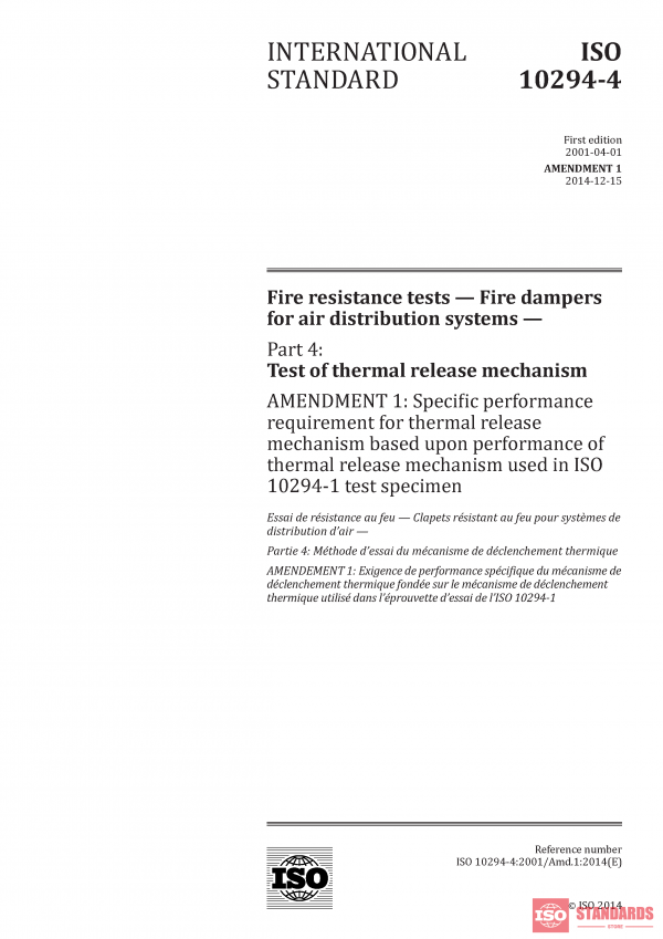 ISO 10294-4:2001/Amd 1:2014 PDF