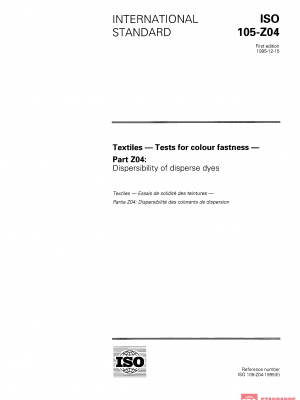ISO 105-Z04:1995 PDF