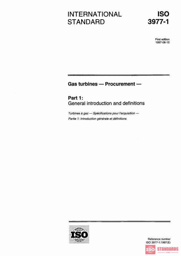 ISO 3977-1:1997 PDF