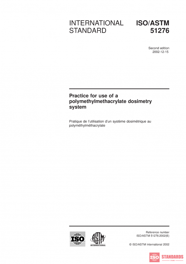 ISO/ASTM 51276:2002 PDF