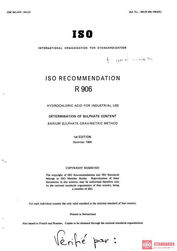 ISO/R 906:1968 PDF