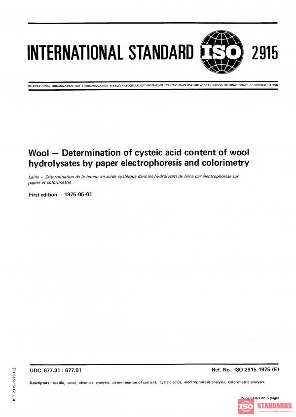 ISO 2915:1975 PDF