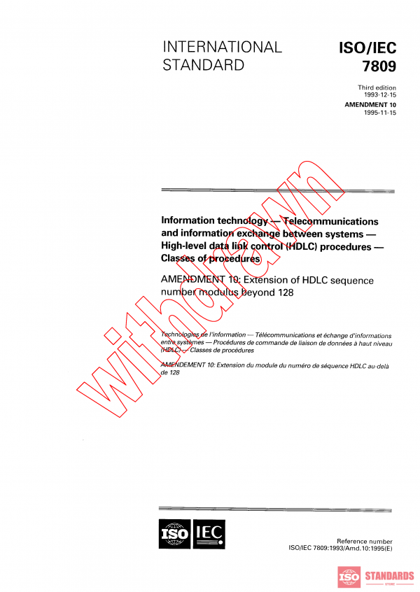 ISO/IEC 7809:1993/AMD10:1995 PDF