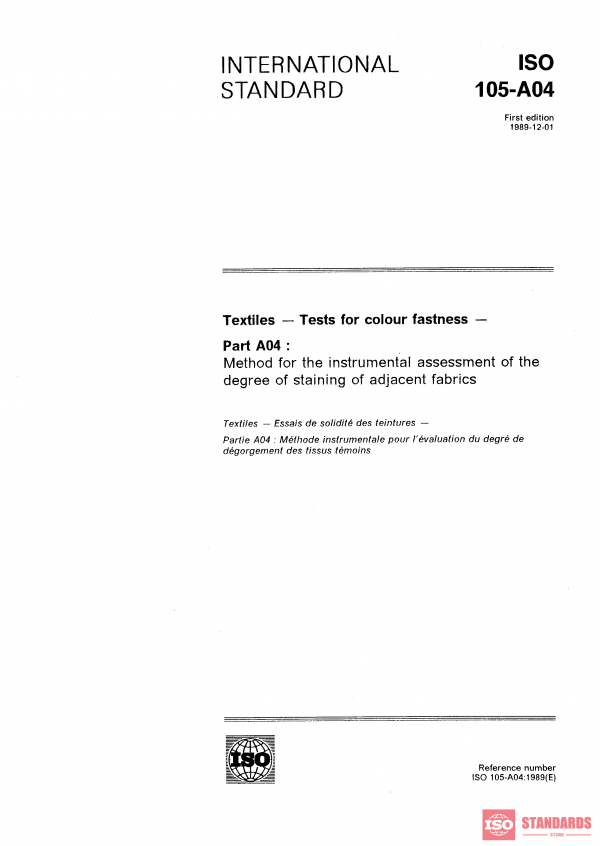 ISO 105-A04:1989 PDF