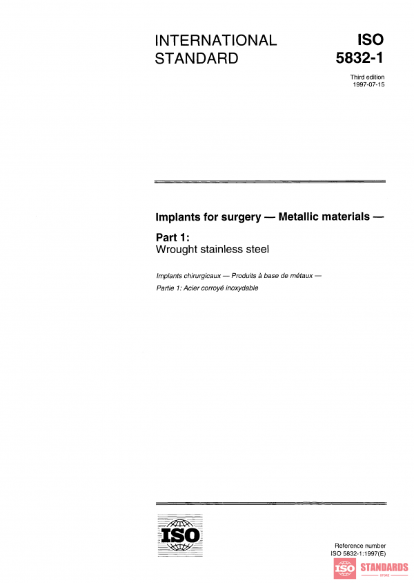 ISO 5832-1:1997 PDF