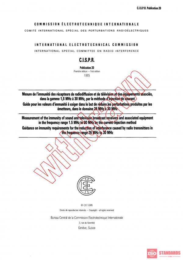 CISPR 20:1985 PDF