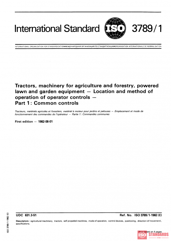 ISO 3789-1:1982 PDF