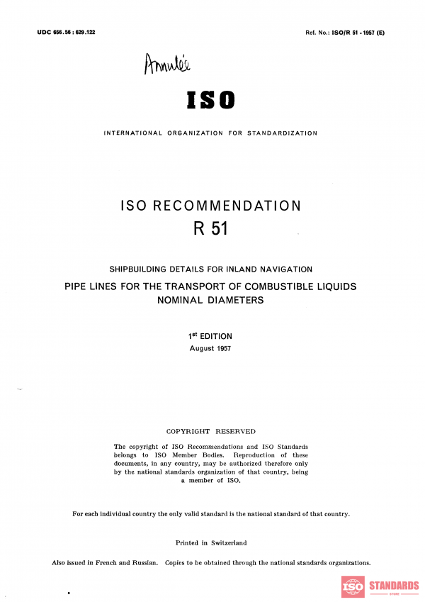 ISO/R 51:1957 PDF