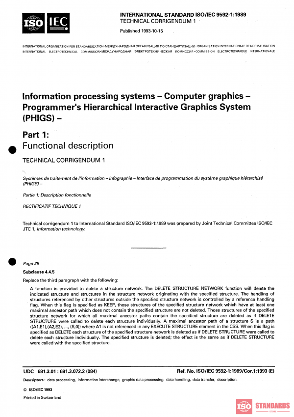 ISO/IEC 9592-1:1989/Cor 1:1993 PDF