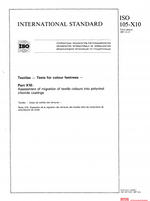 ISO 105-X10:1987 PDF
