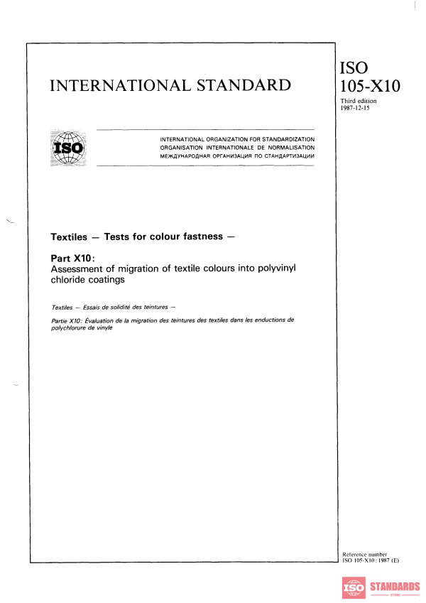 ISO 105-X10:1987 PDF
