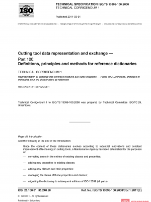 ISO/TS 13399-100:2008/Cor 1:2011 PDF