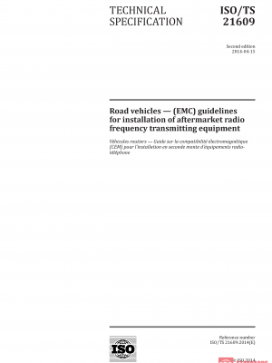 ISO/TS 21609:2014 PDF