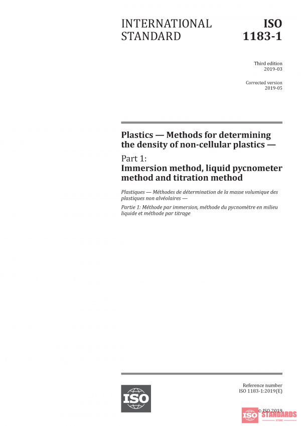 ISO 1183-1:2019 PDF