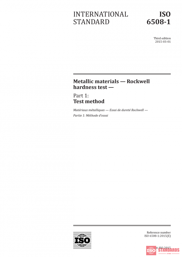 ISO 6508-1:2015 PDF