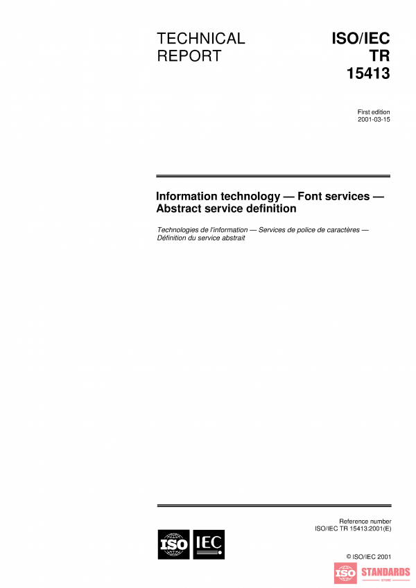 ISO/IEC TR 15413:2001 PDF