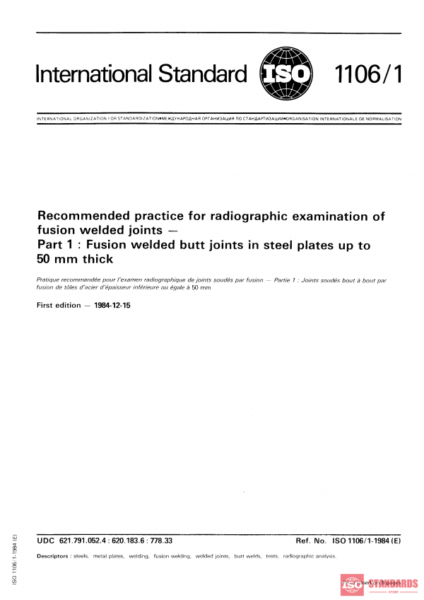 ISO 1106-1:1984 PDF