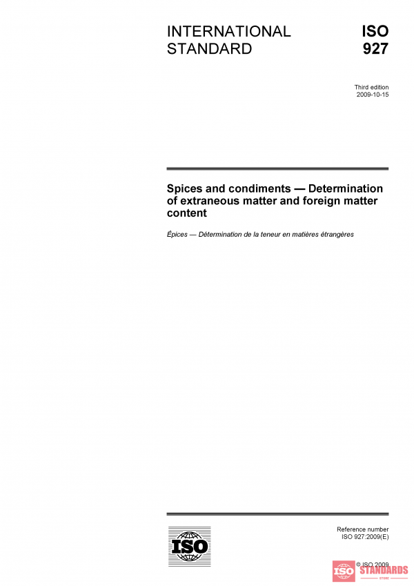 ISO 927:2009 PDF