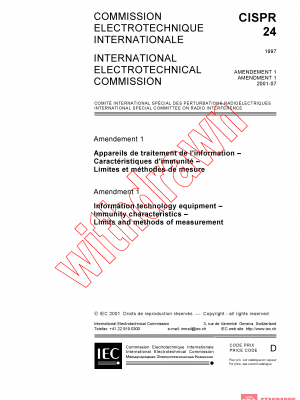 CISPR 24:1997/AMD1:2001 PDF
