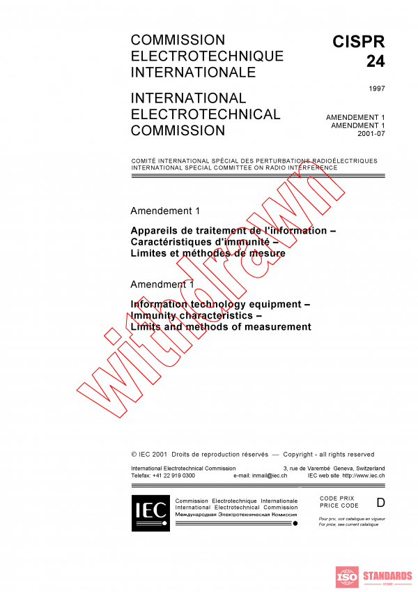 CISPR 24:1997/AMD1:2001 PDF