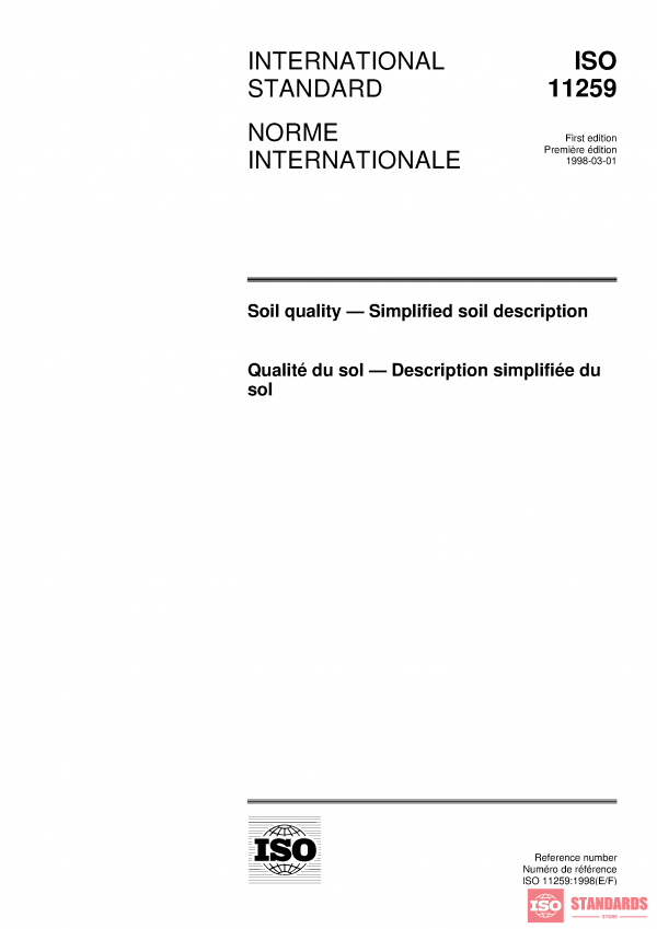 ISO 11259:1998 PDF