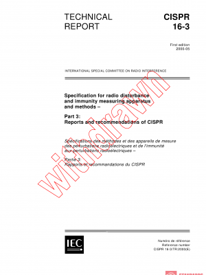CISPR TR 16-3:2000 PDF