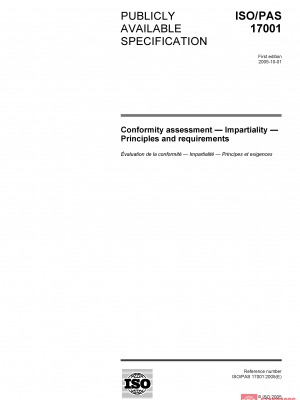 ISO/PAS 17001:2005 PDF