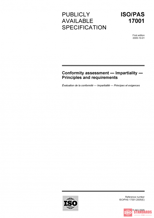 ISO/PAS 17001:2005 PDF