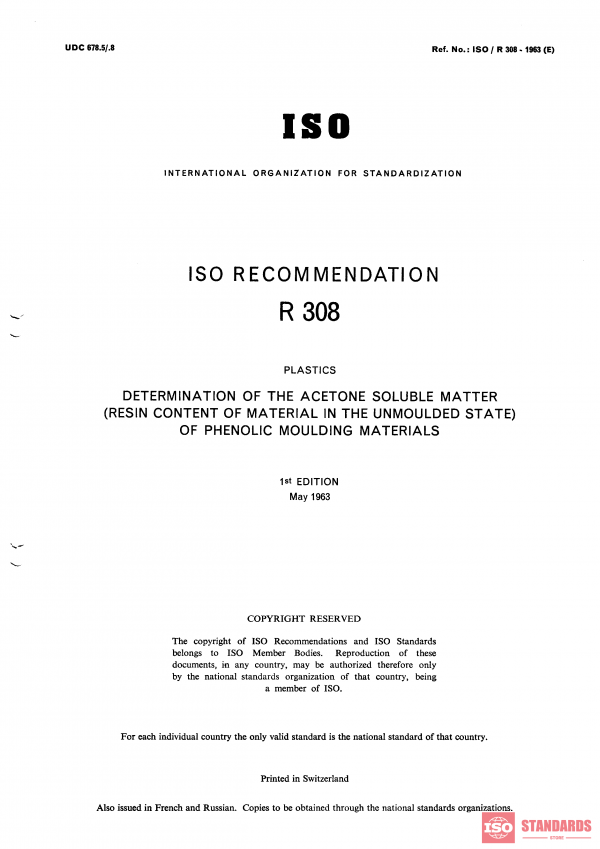 ISO/R 308:1963 PDF