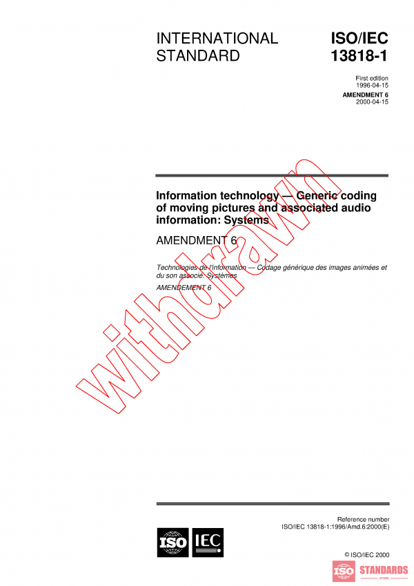 ISO/IEC 13818-1:1996/AMD6:2000 PDF
