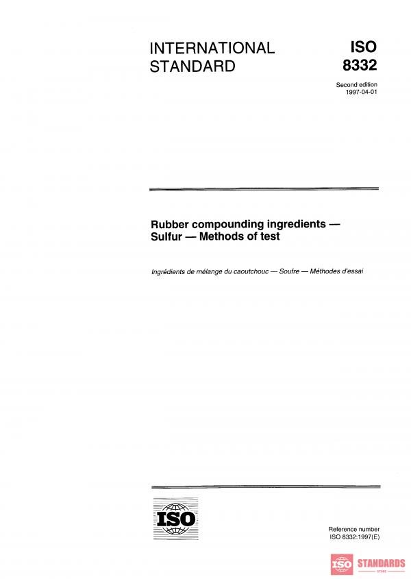 ISO 8332:1997 PDF