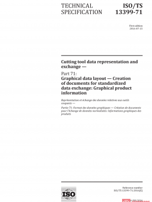 ISO/TS 13399-71:2016 PDF