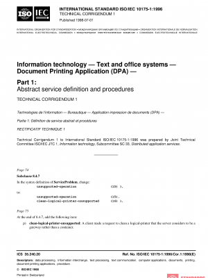 ISO/IEC 10175-1:1996/Cor 1:1998 PDF