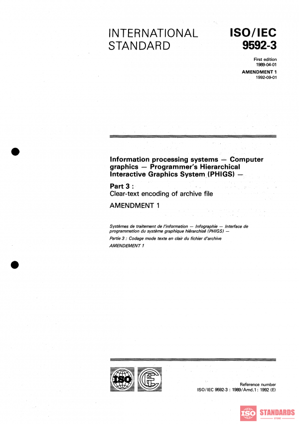 ISO/IEC 9592-3:1989/Amd 1:1992 PDF
