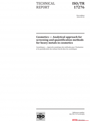 ISO/TR 17276:2014 PDF
