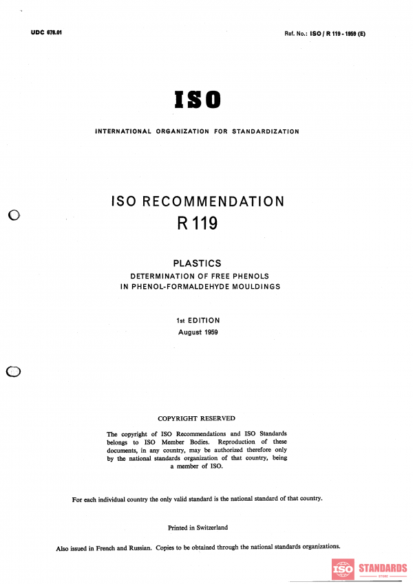 ISO/R 119:1958 PDF