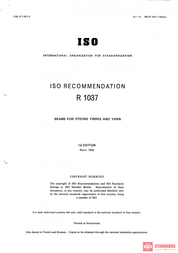 ISO/R 1037:1969 PDF