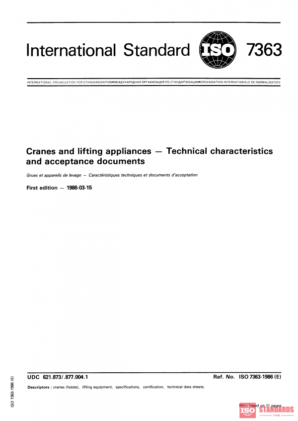 ISO 7363:1986 PDF