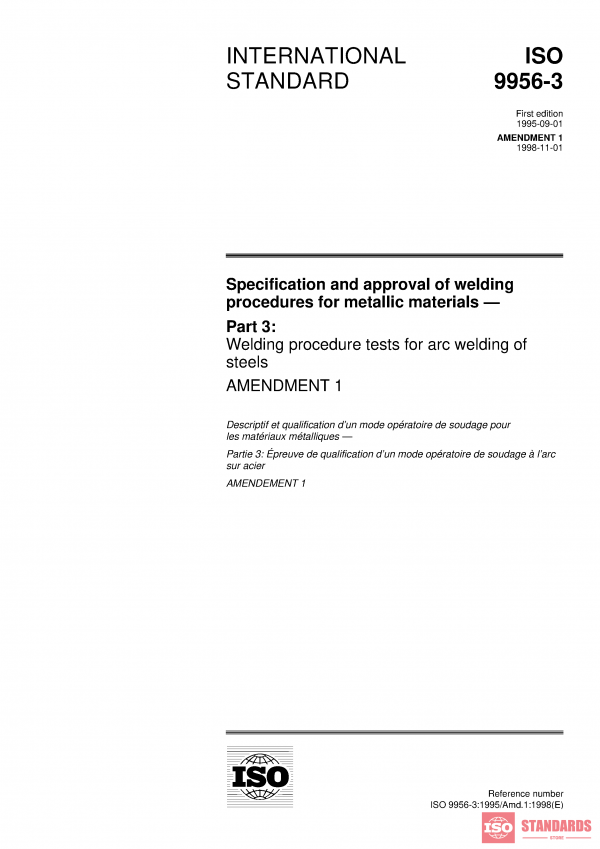 ISO 9956-3:1995/Amd 1:1998 PDF