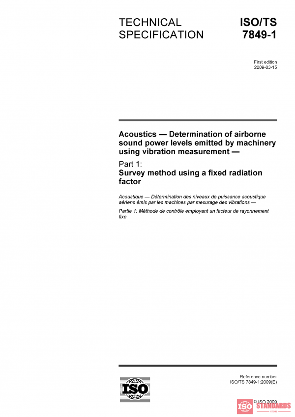 ISO/TS 7849-1:2009 PDF