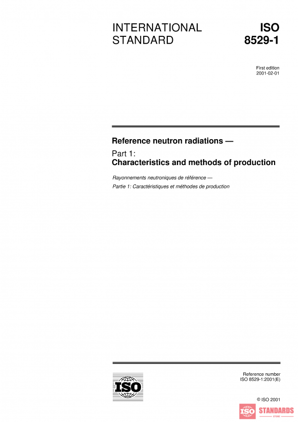 ISO 8529-1:2001 PDF