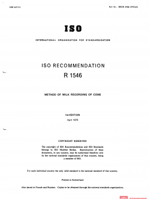 ISO/R 1546:1970 PDF